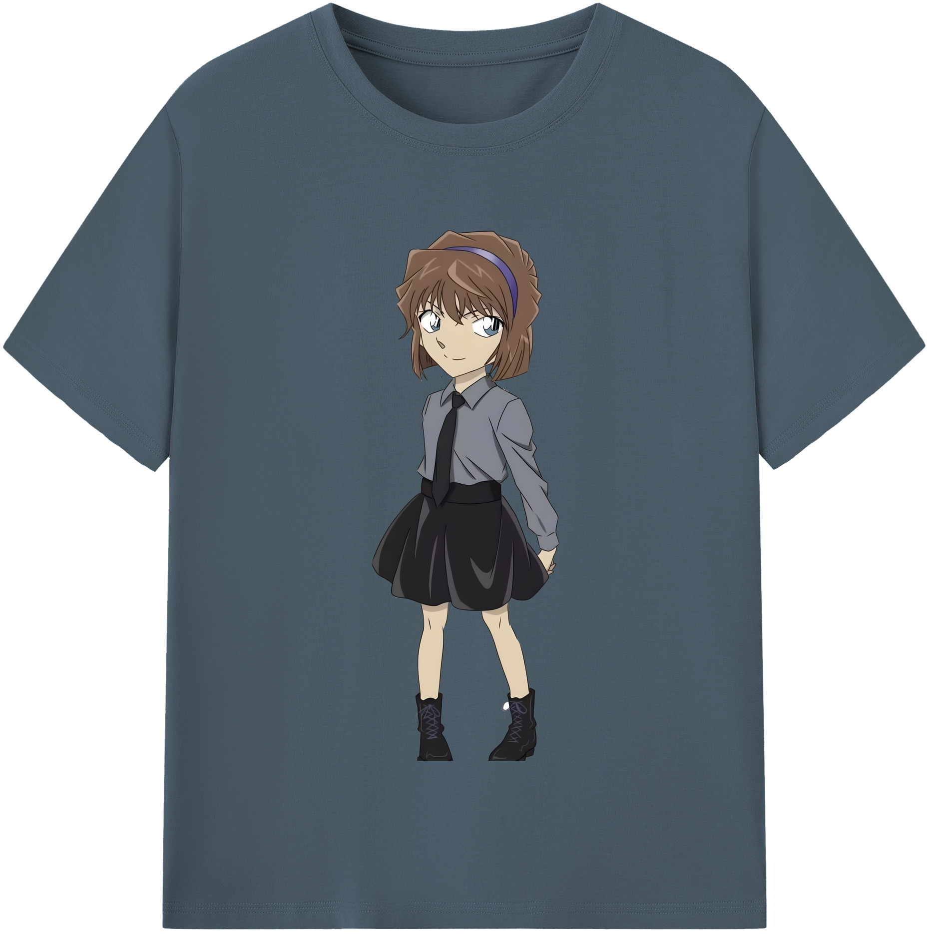 （画像用） 名探偵コナン 灰原 哀 はいばら あい Detective Conan Anita Hailey、Vi Graythorn Haibara Ai 綿100％半袖Tシャツ（フロントプリント）